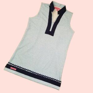 SIMPLY SOUTHERN Nautical Blue & White Striped Pullover Tunic Tank Top